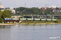 Lokomotiva TU2-053 se soupravou "Sibirjaok".